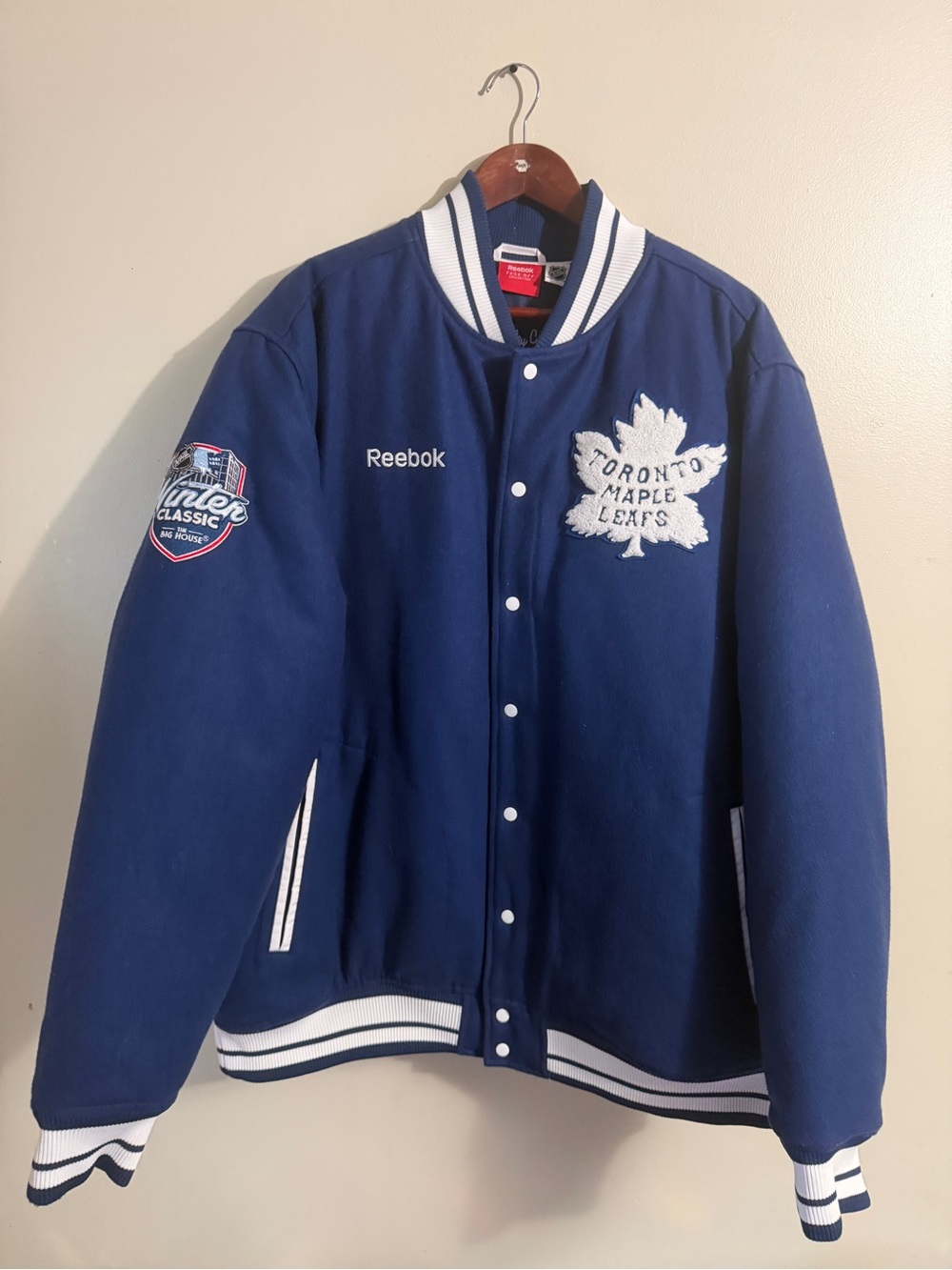 2014 NHL Winter Classic Toronto Maple Leafs Varsity Jacket